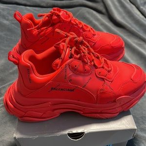 Red Balenciaga Triple S